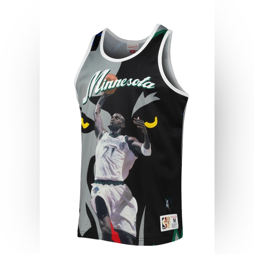 🟤NWT MITCHELL & NESS Kevin Garnett Minnesota Timberwolves Tank Top MED